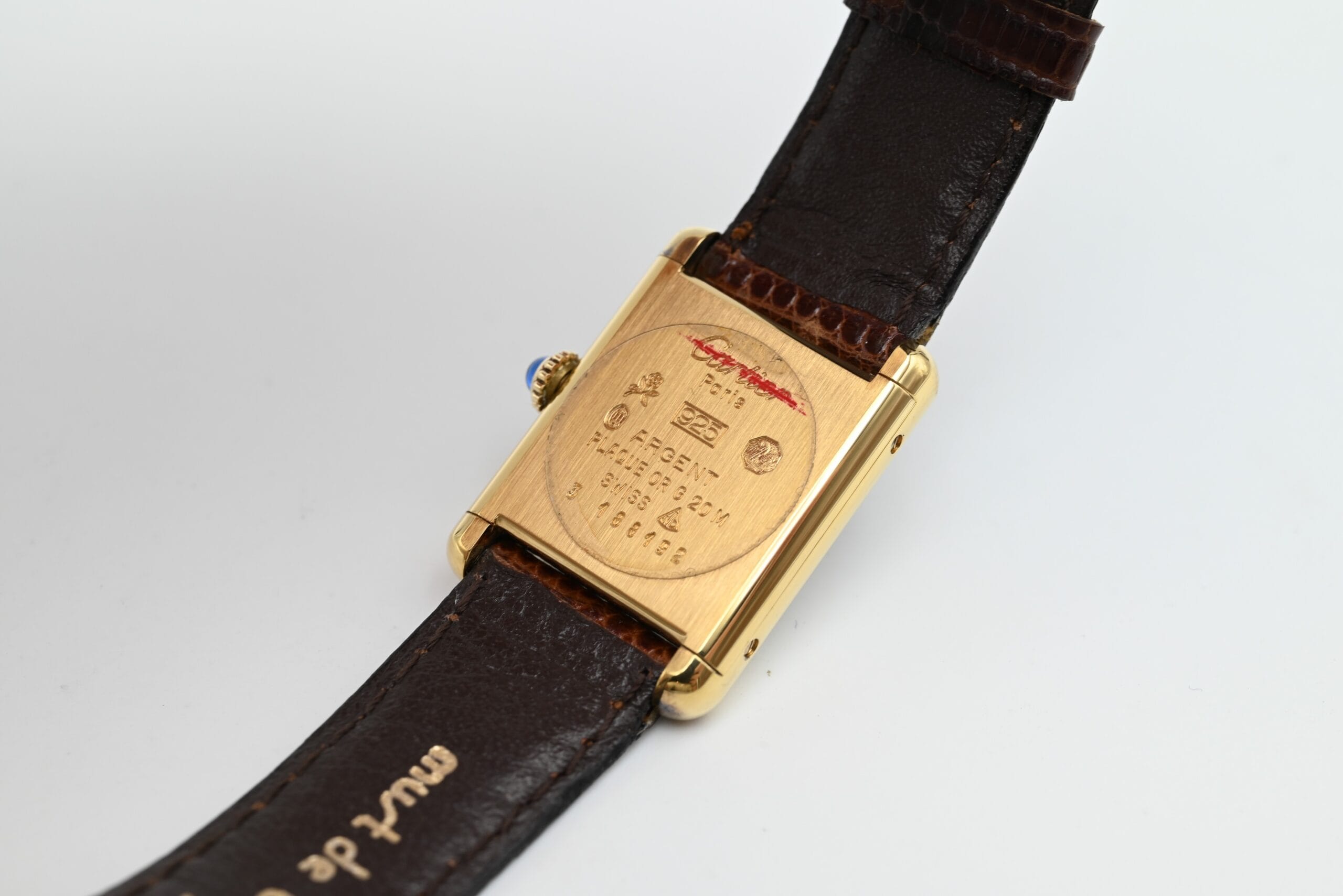 Cartier Tank Vermeil Year 1992 (Box & Papers) - Image 7