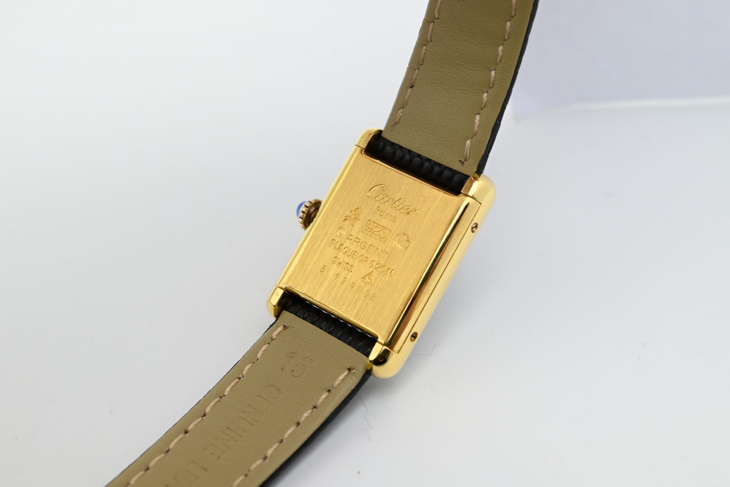 Cartier Tank Vermeil Year 1990s (Box) - Image 6