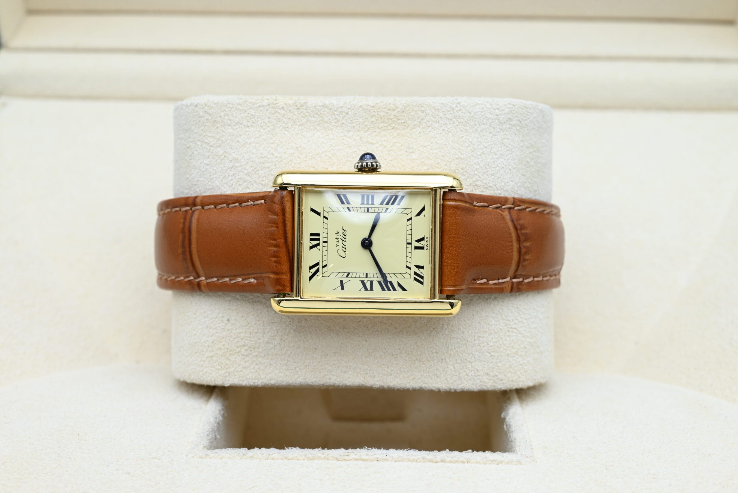 Cartier Tank Vermeil Year 1990s (Box) - Image 4