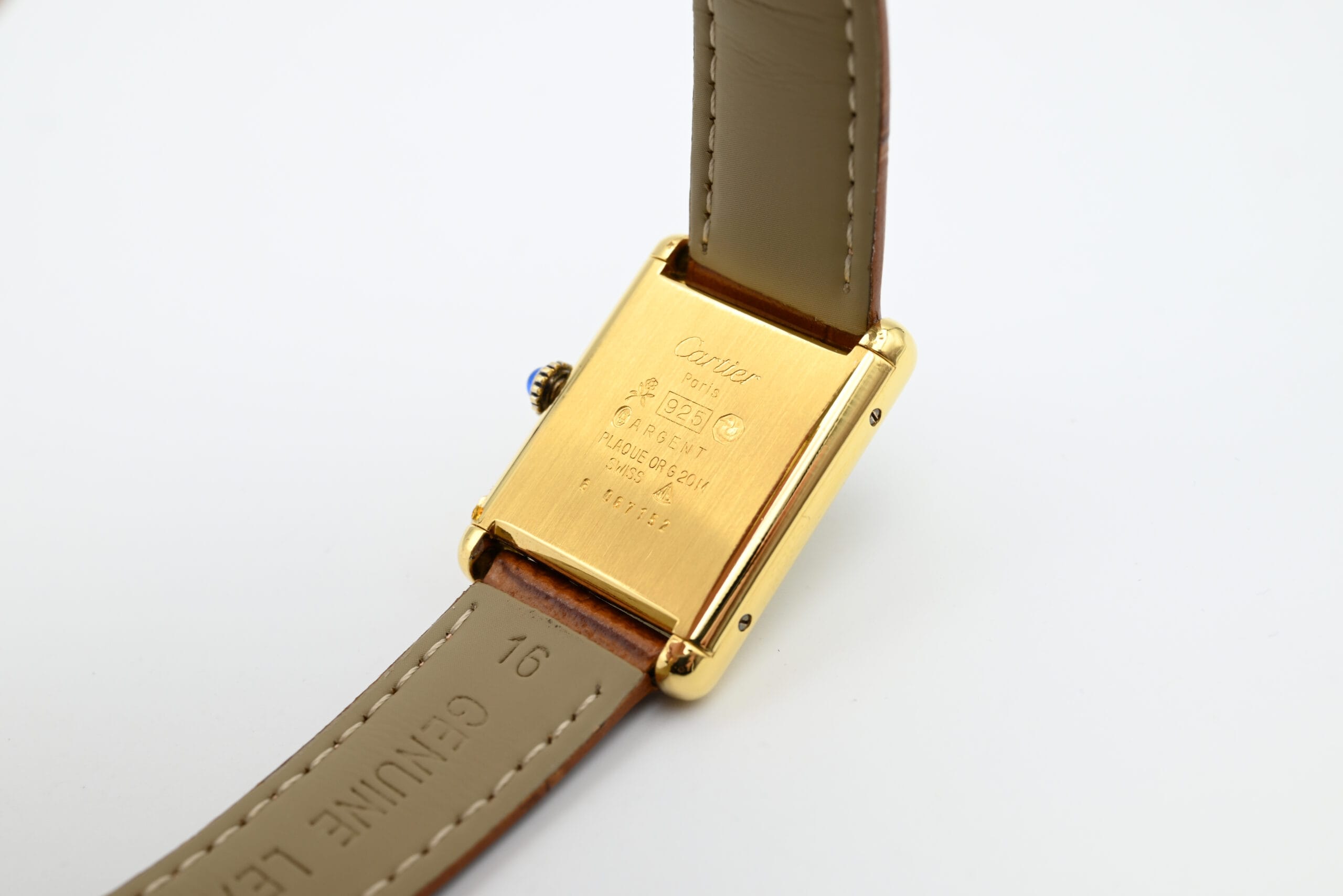 Cartier Tank Vermeil Year 1990s (Box) - Image 6