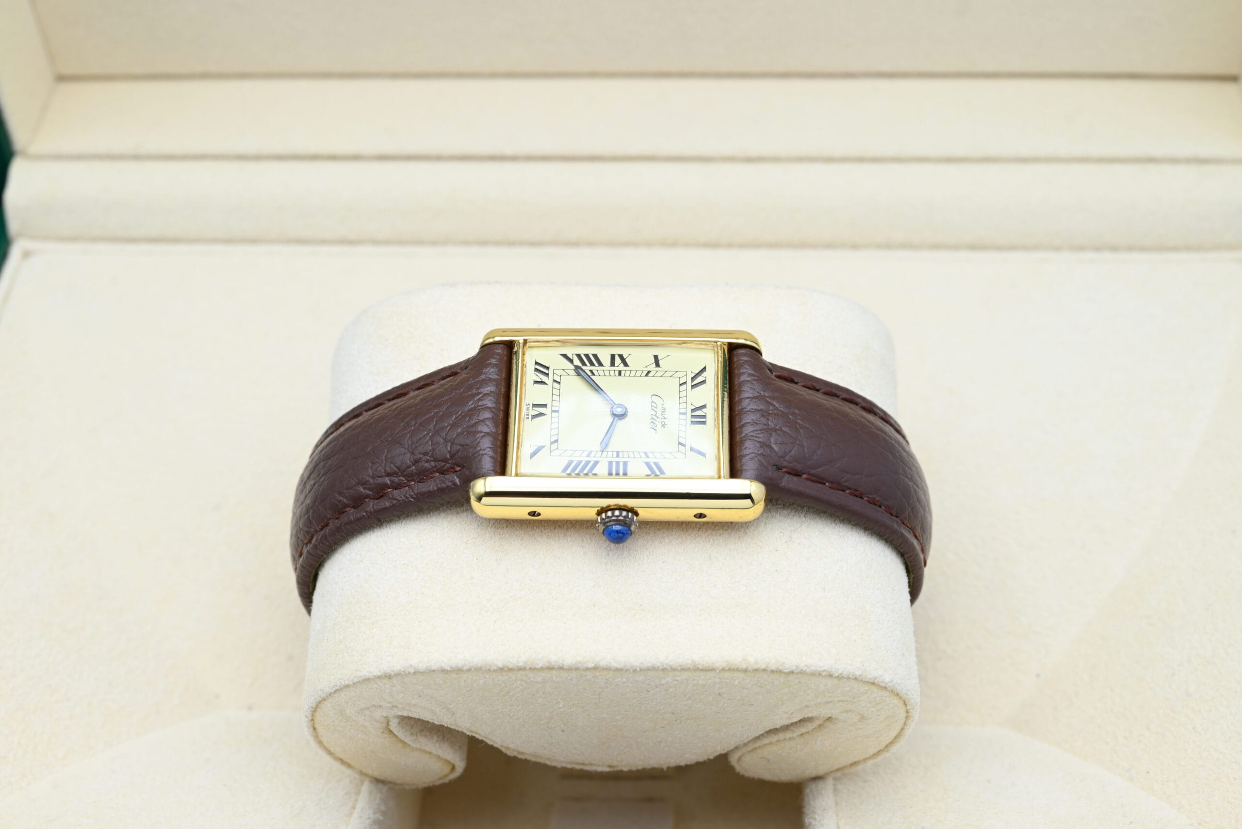 Cartier Tank Vermeil Year 1990s (Box) - Image 3